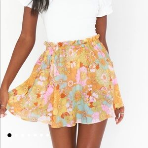 Show Me Your Mumu - Groovy Blooms - Swing Skirt
